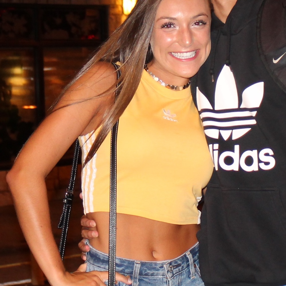 Yellow adidas tank